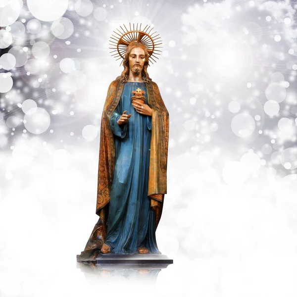 Статуя Христа Иисуса Религиозная — стоковое фото