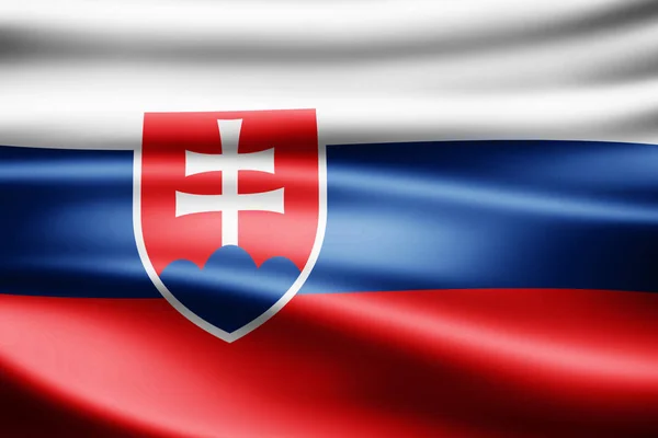 Flag Slovakia Copy Space Your Text Illustration — Stock Photo, Image