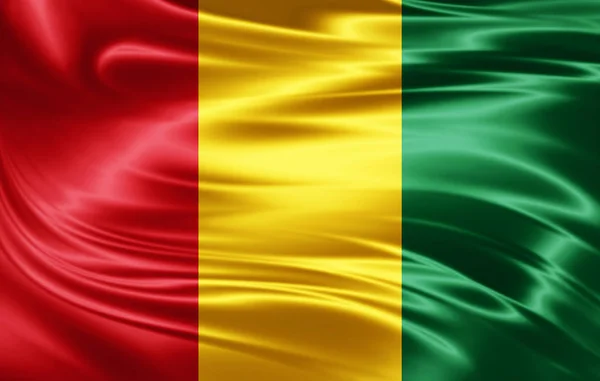 Flagge Von Guinea Mit Kopierplatz Für Ihren Text Illustration — Stockfoto