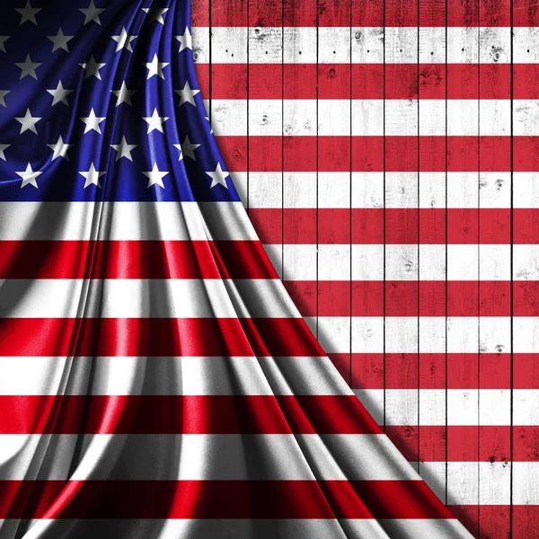 Flagge Der Usa Mit Kopierplatz Für Ihren Text Illustration — Stockfoto