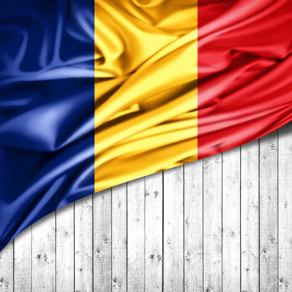 Прапор Румунії Копією Простір Вашої Ілюстрації Тексту — стокове фото