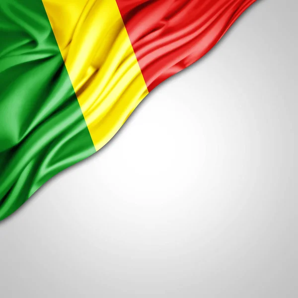 Flag Congo Republi Copy Space Your Text White Background Illustration — Stock Photo, Image