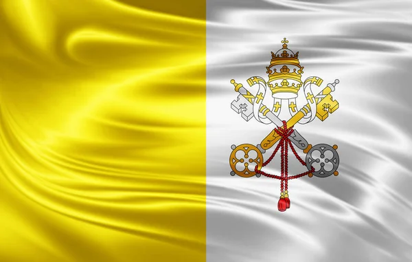 Drapeau Cité Vatican Avec Espace Copie Pour Vos Textes Images — Photo