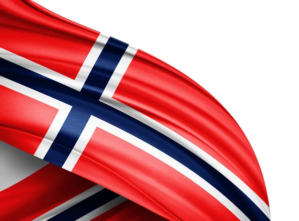 Bandera Noruega Con Espacio Copia Para Texto Ilustración —  Fotos de Stock