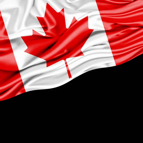 Bandeira Canadá Com Espaço Cópia Para Seu Texto Ilustração — Fotografia de Stock