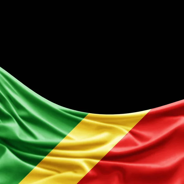 Флаг Республики Конго Местом Копирования Текста Иллюстрация — стоковое фото