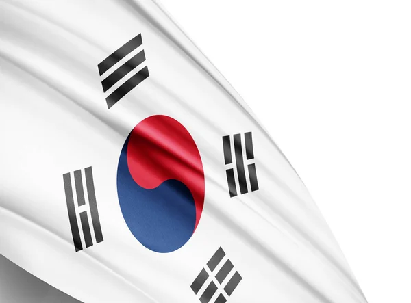 Másol Szöveg Illusztráció Hely Dél Korea Zászlaja — Stock Fotó