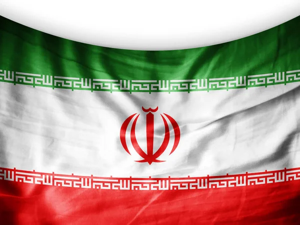 Iran bayrağı ile kopya alanı metin - 3d çizim için    