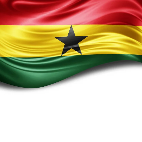 Bandera Ghana Con Espacio Para Copiar Texto Ilustración — Foto de Stock
