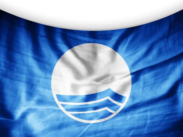 Blue Flag Silk Illustration — Stock Photo, Image