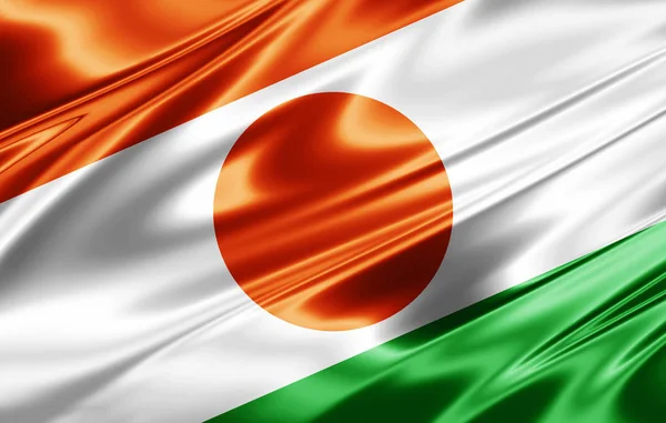 Σημαία Του Νίγηρα Αντίγραφο Χώρο Για Κείμενο Απεικόνιση — Φωτογραφία Αρχείου
