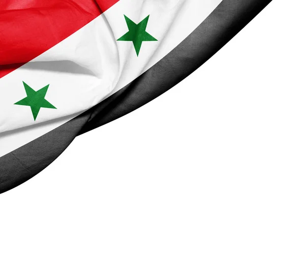 Bandiera Della Siria Con Spazio Copia Del Testo Illustrazione — Foto Stock