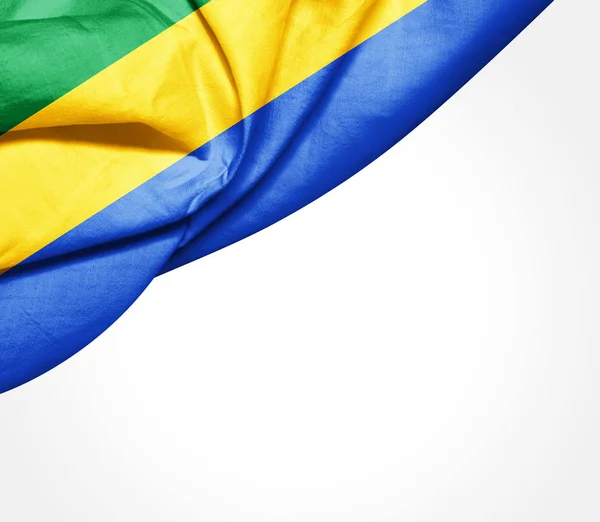 Vlag Van Gabon Met Kopie Ruimte Voor Tekst Illustratie — Stockfoto