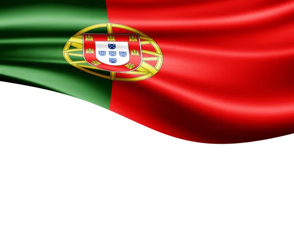 Bandiera Del Portogallo Con Spazio Copia Del Testo Illustrazione — Foto Stock