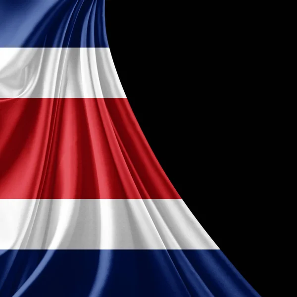 Bandera Costa Rica Con Espacio Para Copiar Texto Ilustración — Foto de Stock