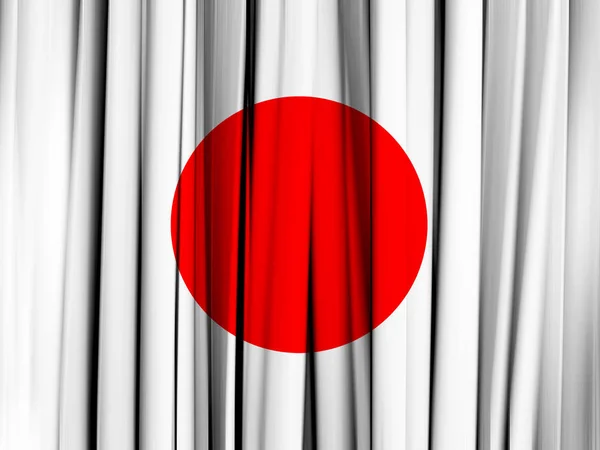 テキスト イラストのコピー スペースで日本の国旗 — ストック写真
