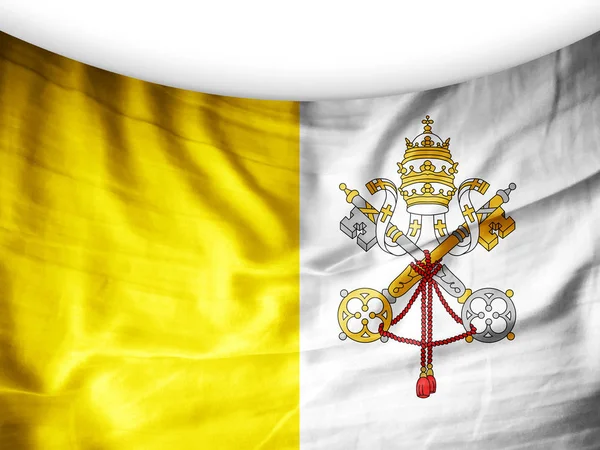 Vatikanstatens Flagga Med Kopia Utrymme För Din Text Eller Bilder — Stockfoto