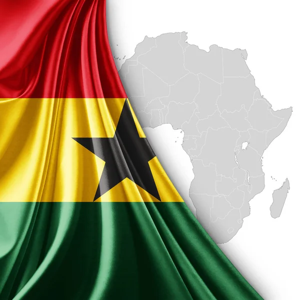 Bandera Ghana Con Espacio Para Copiar Texto Ilustración —  Fotos de Stock