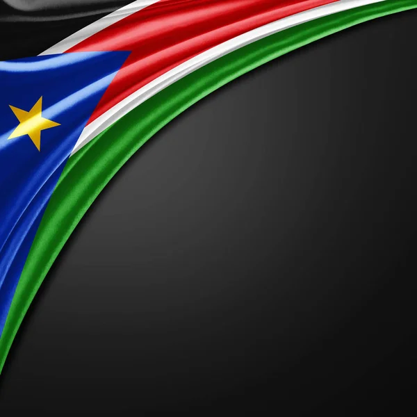 Flag South Sudan Copy Space Your Text Illustration — Stok fotoğraf