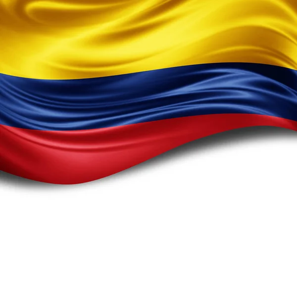 Flaggan Colombia Med Kopia Utrymme För Din Text Illustration — Stockfoto