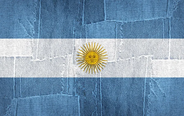 Bandeira Argentina Com Espaço Cópia Para Seu Texto Ilustração — Fotografia de Stock