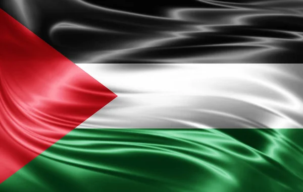 Flag Palestine Copy Space Your Text Illustration — Stock Photo, Image