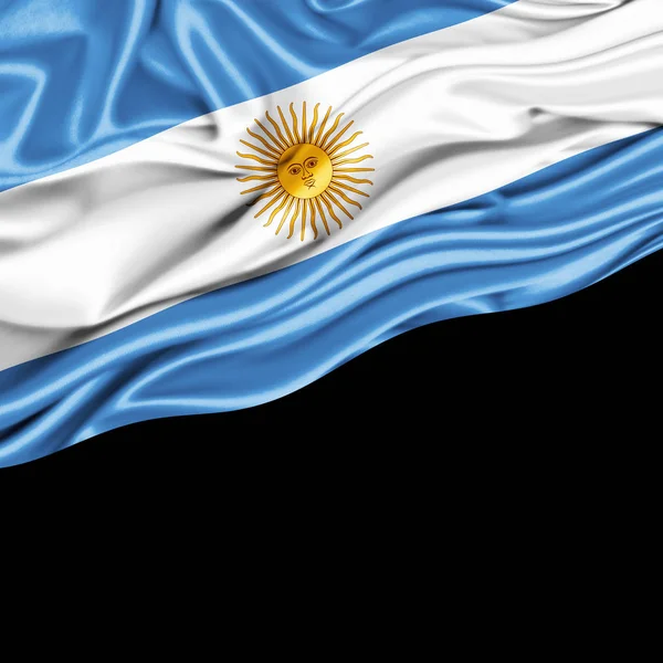 Flaga Argentyny Kopia Miejsce Twój Tekst Ilustracje — Zdjęcie stockowe