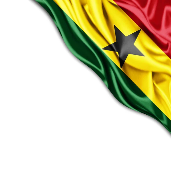 Ghanská Vlajka Kopií Prostor Pro Ilustraci Textu — Stock fotografie
