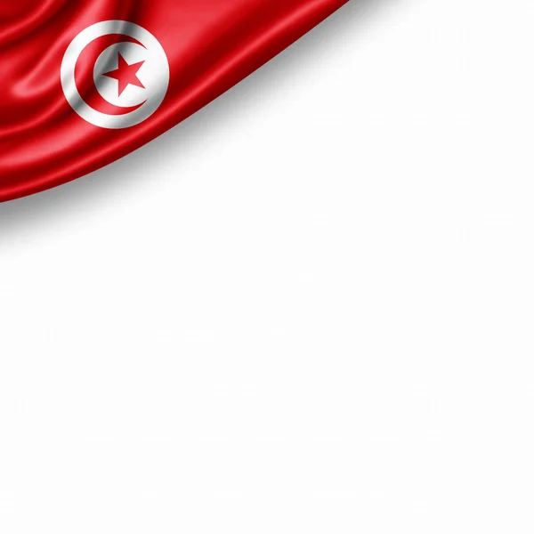 Прапор Тунісу Копією Простір Вашої Ілюстрації Тексту — стокове фото