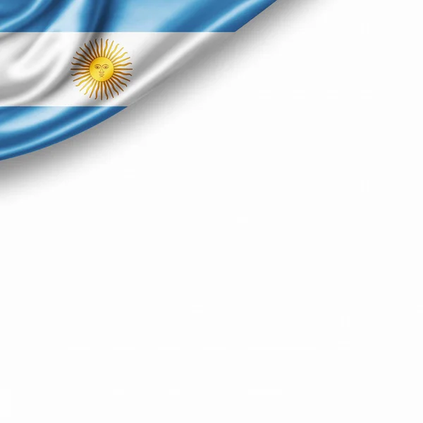 Arjantin Bayrağı Ile Kopya Alanı Metin Çizim Için — Stok fotoğraf
