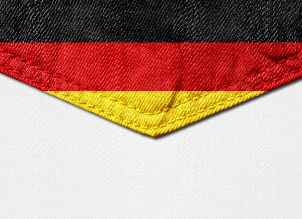 Bandiera Germania Con Spazio Copia Testo Immagini Sfondo Bianco — Foto Stock