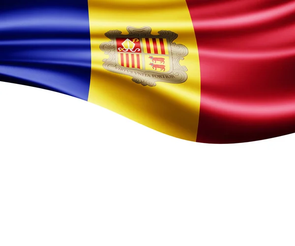 Bandera Andorra Con Espacio Para Copiar Texto Ilustración —  Fotos de Stock