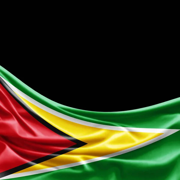Bandera Guyana Con Espacio Copia Para Texto Ilustración — Foto de Stock