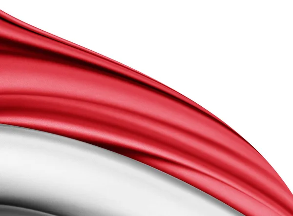 Vlag Van Indonesië Met Kopie Ruimte Voor Tekst Illustratie — Stockfoto