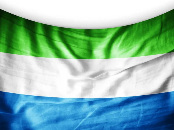 Sierra Leone Flagg Med Kopia Utrymme För Din Text Illustration — Stockfoto