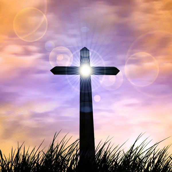 Cross Sign Religious Concept — Stock Photo, Image