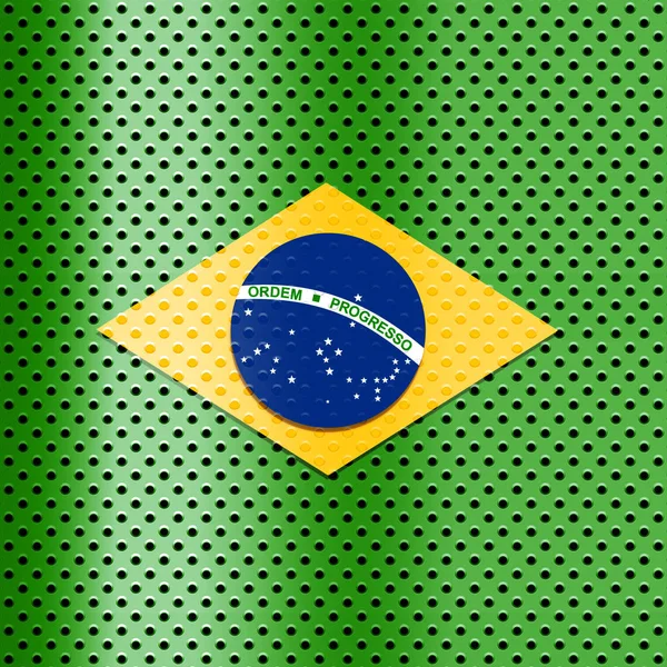 브라질 국기와 일러스트 — 스톡 사진