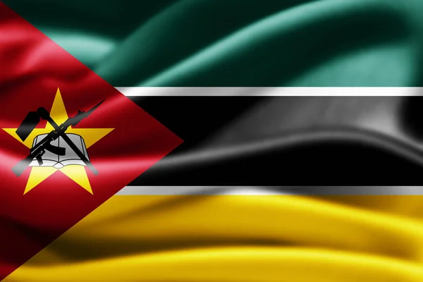 Bandera Mozambique Con Espacio Copia Para Texto Ilustración —  Fotos de Stock