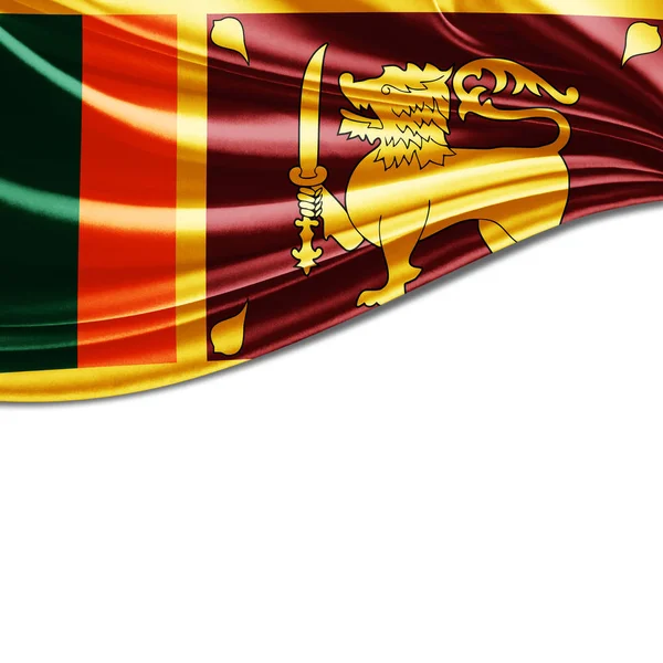 Flagge Von Sri Lanka Mit Kopierplatz Für Ihren Text Illustration — Stockfoto