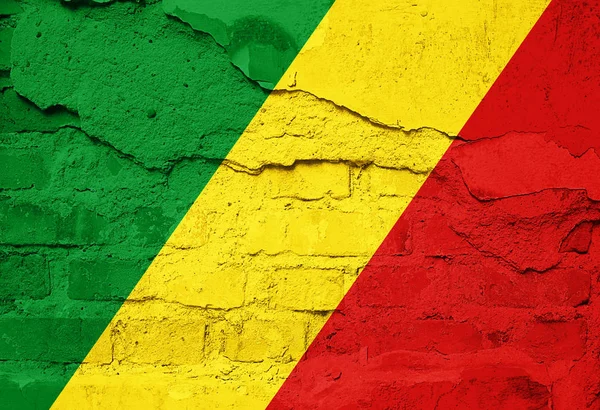 Прапор Республіки Конго Копією Простір Вашої Ілюстрації Тексту — стокове фото