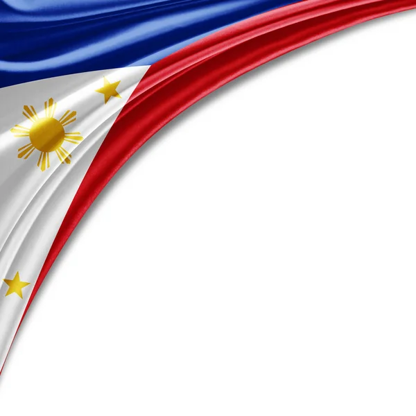 Bandeira Das Filipinas Com Espaço Cópia Para Seu Texto Ilustração — Fotografia de Stock