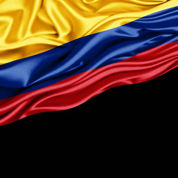 テキスト イラストのコピー スペースを持つコロンビアの旗 — ストック写真