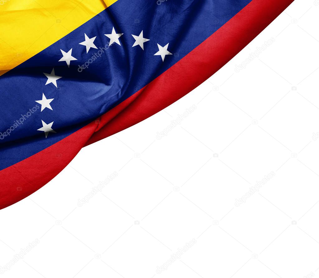 Flag of   Venezuela with copy space for your text  - 3D illustration    