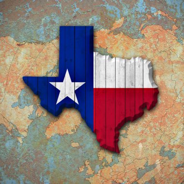 Texas arka plan kopya alanı için metin - 3d çizim ile    