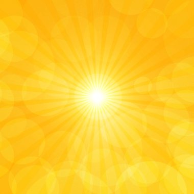 Güneş ışınları - illüstrasyon ile arka plan