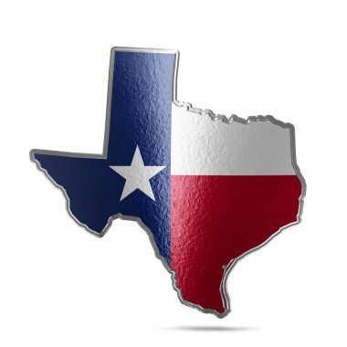 Texas arka plan kopya alanı için metin - 3d çizim ile    