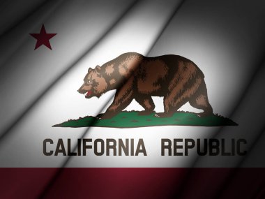 California bayrağı ile kopya alanı metin veya resimler 