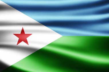 Cibuti bayrağı ile kopya alanı metin - 3d çizim için    