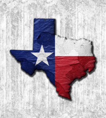 Texas arka plan kopya alanı için metin - 3d çizim ile    
