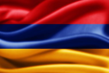 Ermenistan bayrağı ile kopya alanı metin - 3d çizim için    